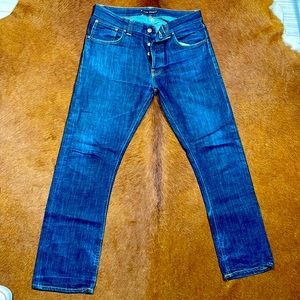 Nudie's Evil Emil Jeans: 100% Dry Organic Cotton and Expertly Crafted in Italy